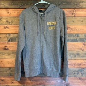 Mens Fifth Sun Embrace Your Roots Zip-up Hooded Sweatshirt